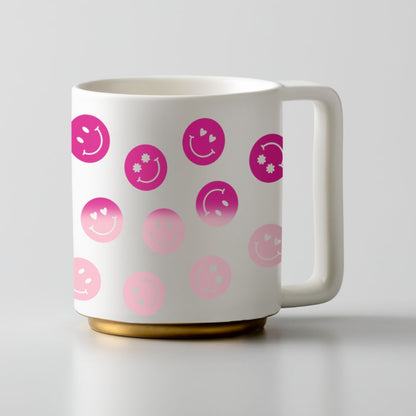 exemple de tasse cricut au Vinyle Thermoactif au chaud