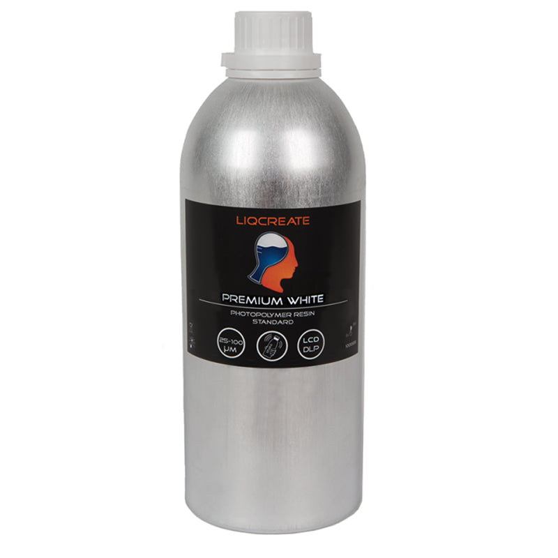 Liqcreate - Premium  White (blanc) - 250g, resines UV, LIQCREATE