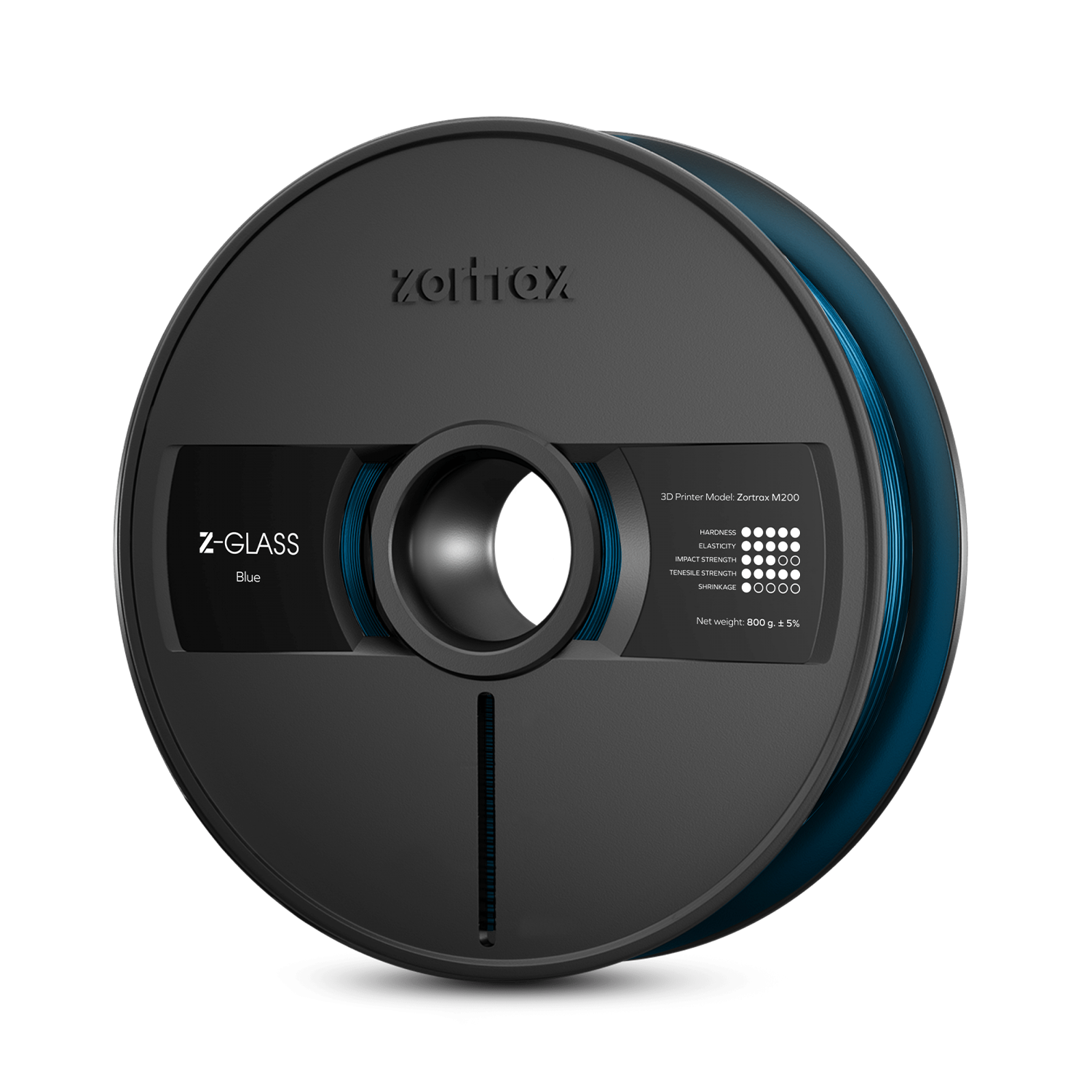 Zortrax - Z-GLASS - Bleu (Blue) - M300 / M300 Plus / M300 Dual - 1.75 mm - 2 Kg, Filament, Zortrax