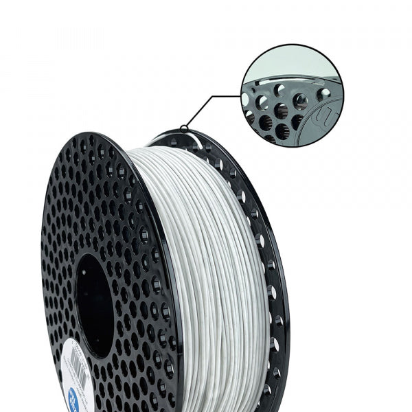 AzureFilm - PLA - Blanc Pailleté  (Glitter White) - 1.75 mm 1 kg