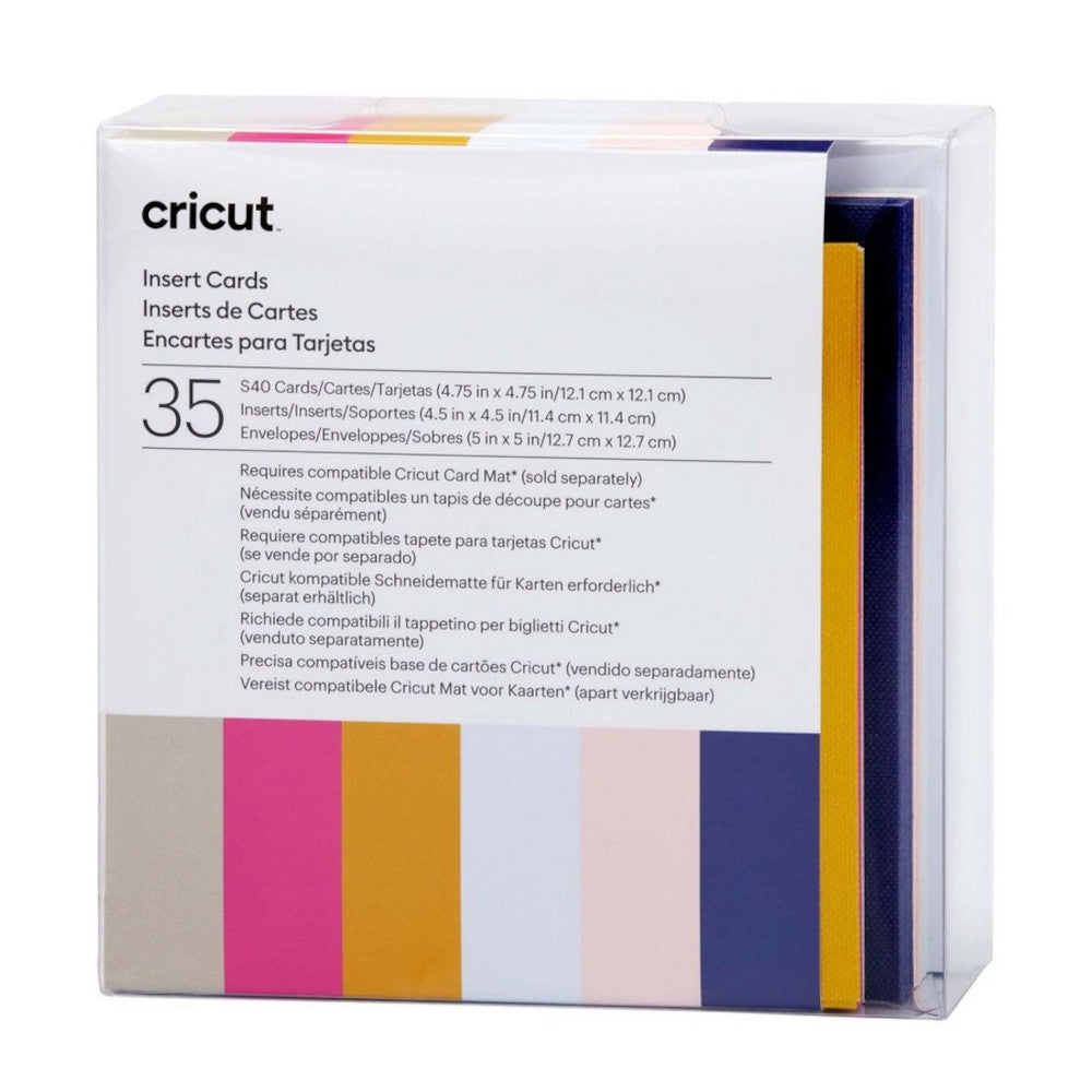 lot de 35 cartes S40 pour cricut joy ou maker insert card atome3d