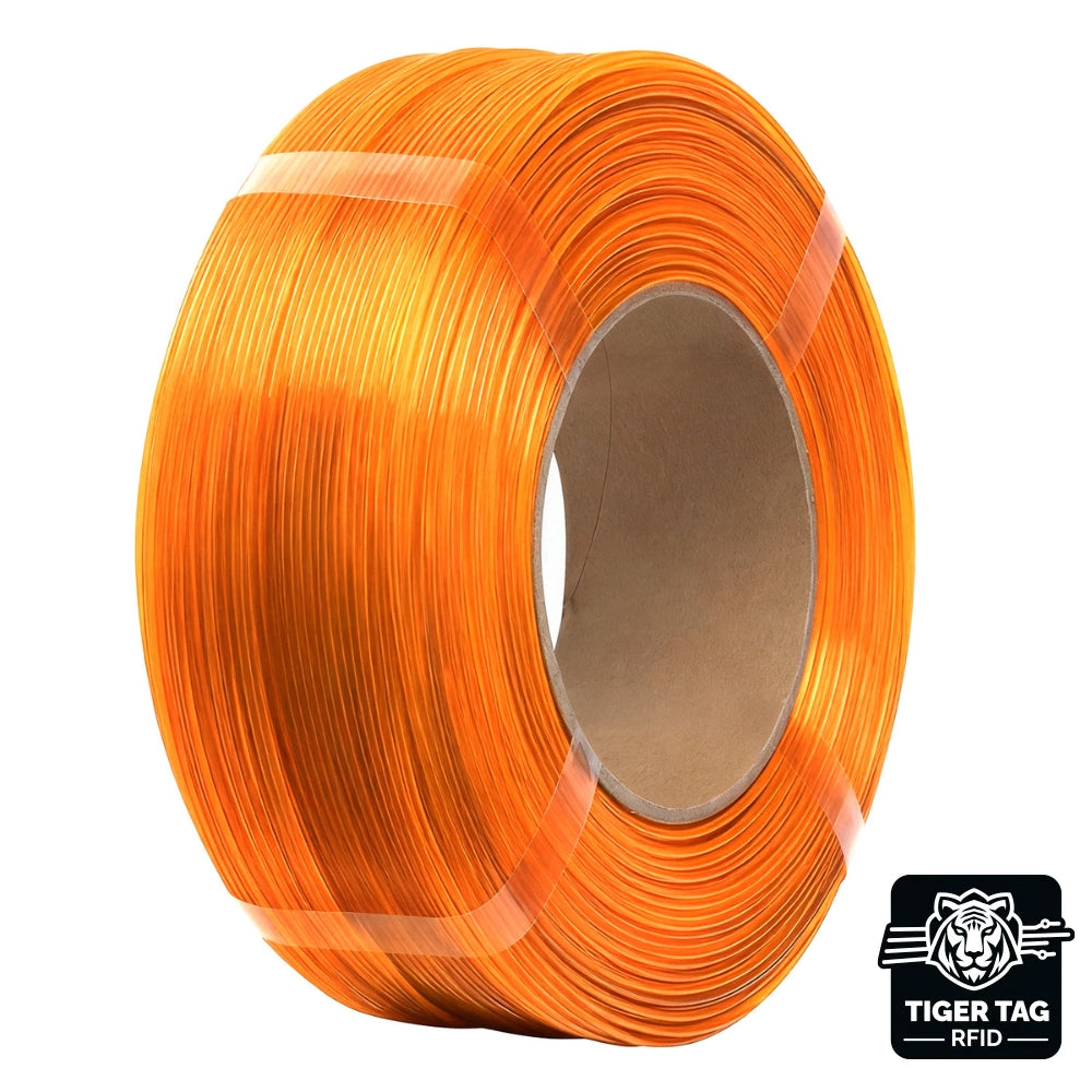 eSun - PETG Basic - Orange Translucide (Translucent Orange) - 1,75 mm - 1 kg Refill RFID TigerTag