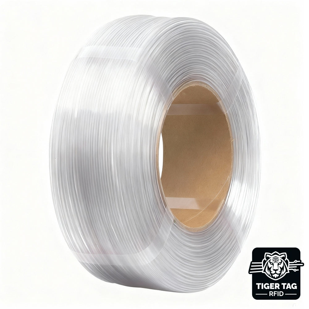 eSun - PETG Basic - Transparent (Clear) - 1,75 mm - 1 kg Refill avec RFID TigerTag