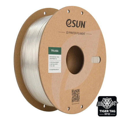 eSun - TPU-95A - Transparent (Clear) - 1,75 mm - 1 kg avec RFID TigerTag