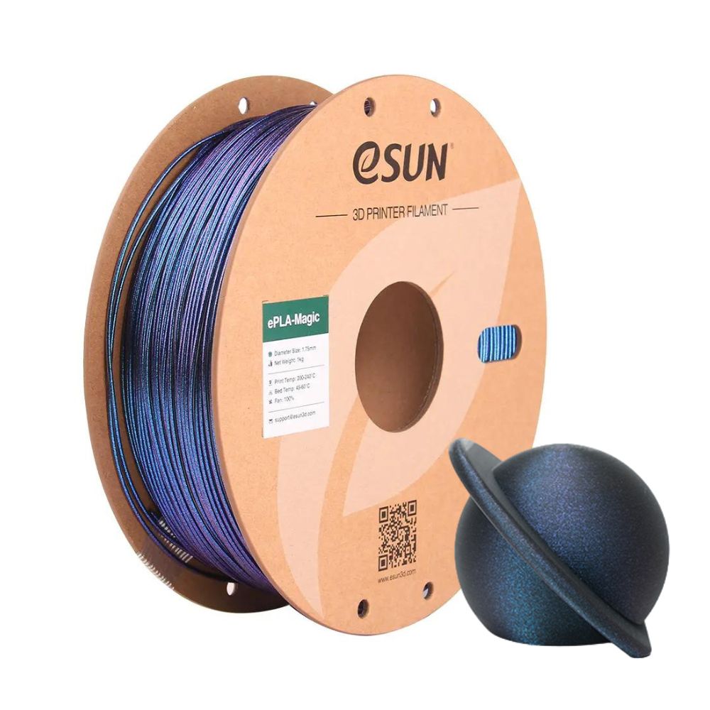 eSun - PLA Magic - Bleu Foncé Brillant (Dark Twinkling Blue) 1,75 mm - 1 kg
