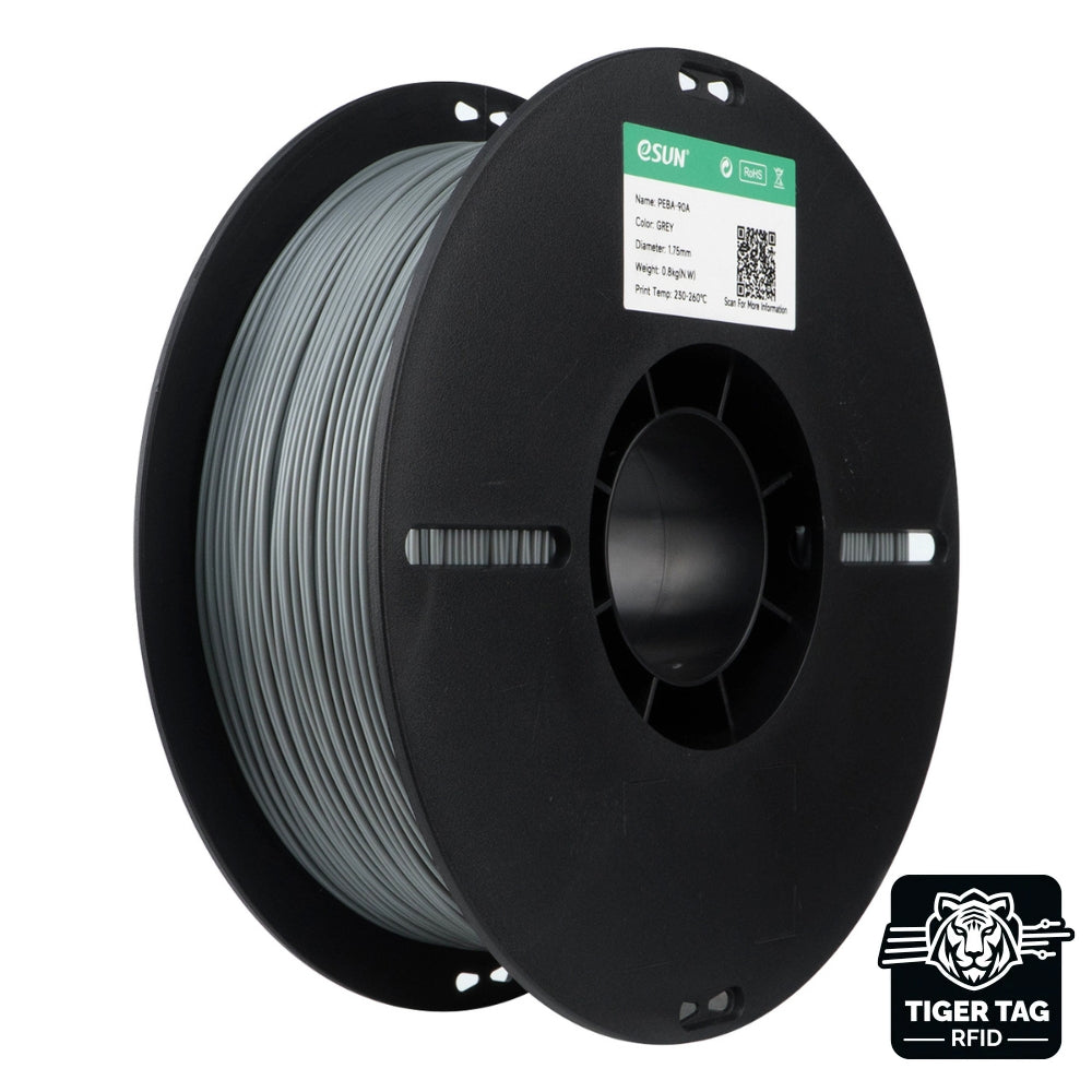 eSun - PEBA-90A - Gris (Grey) - 1,75 mm - 0,8 kg avec RFID TigerTag