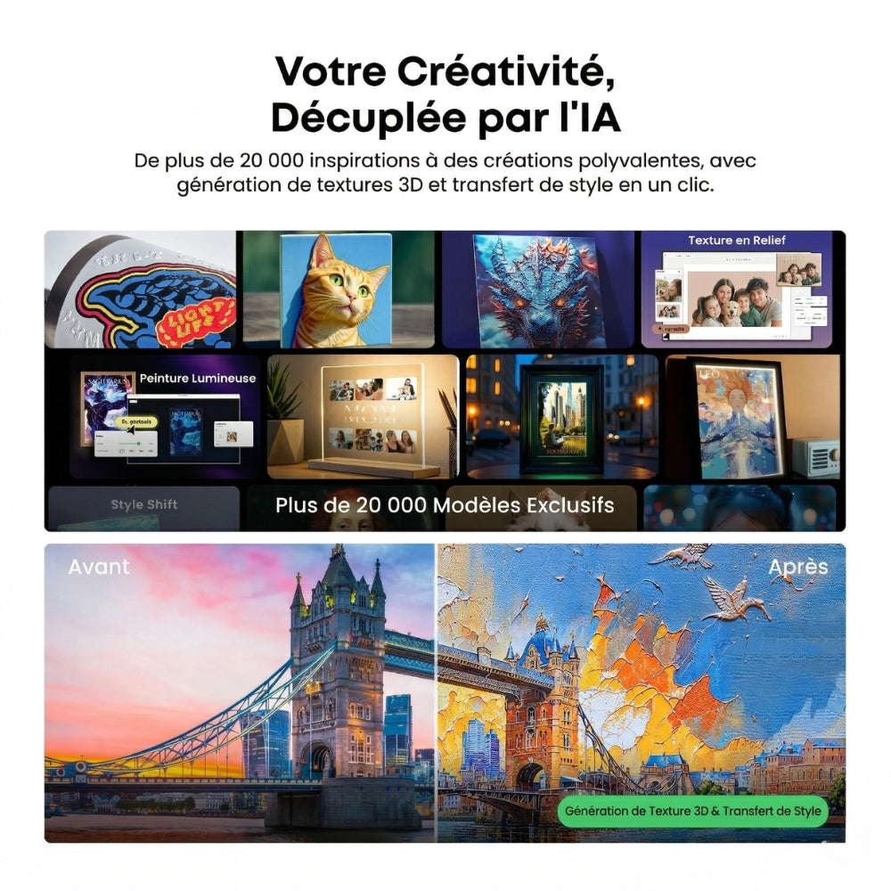 Pack eufyMake - E1 - Basic Bundle + 3 Encres Blanches OFFERTES