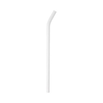 MissKraft - Paille en verre courbée - Transparente - 20 cm