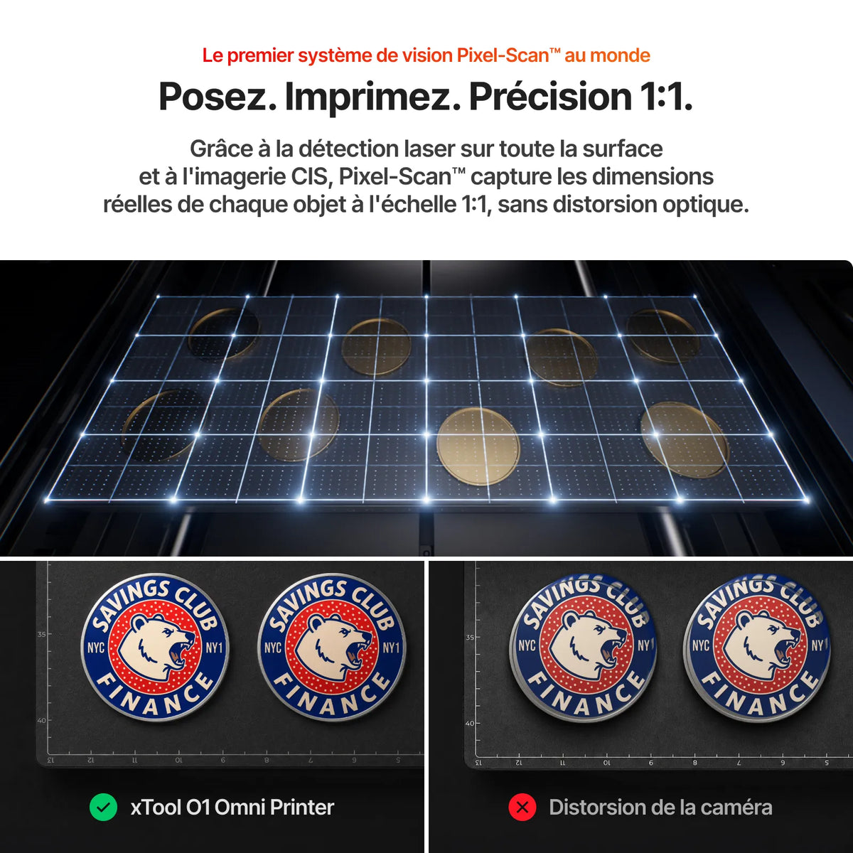 xTool - O1 Omni Printer - Pack Rotatif UV Simple (Single UV Rotary bundle)