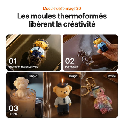 xTool - WonderPress - Presse à Chaud + Module Four de Création (Heat Press + Craft Oven Module)
