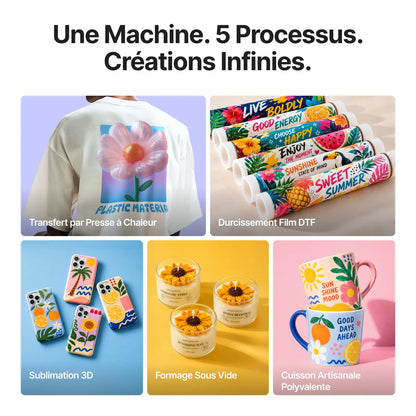 xTool - WonderPress - Presse à Chaud + Module Four de Création (Heat Press + Craft Oven Module)