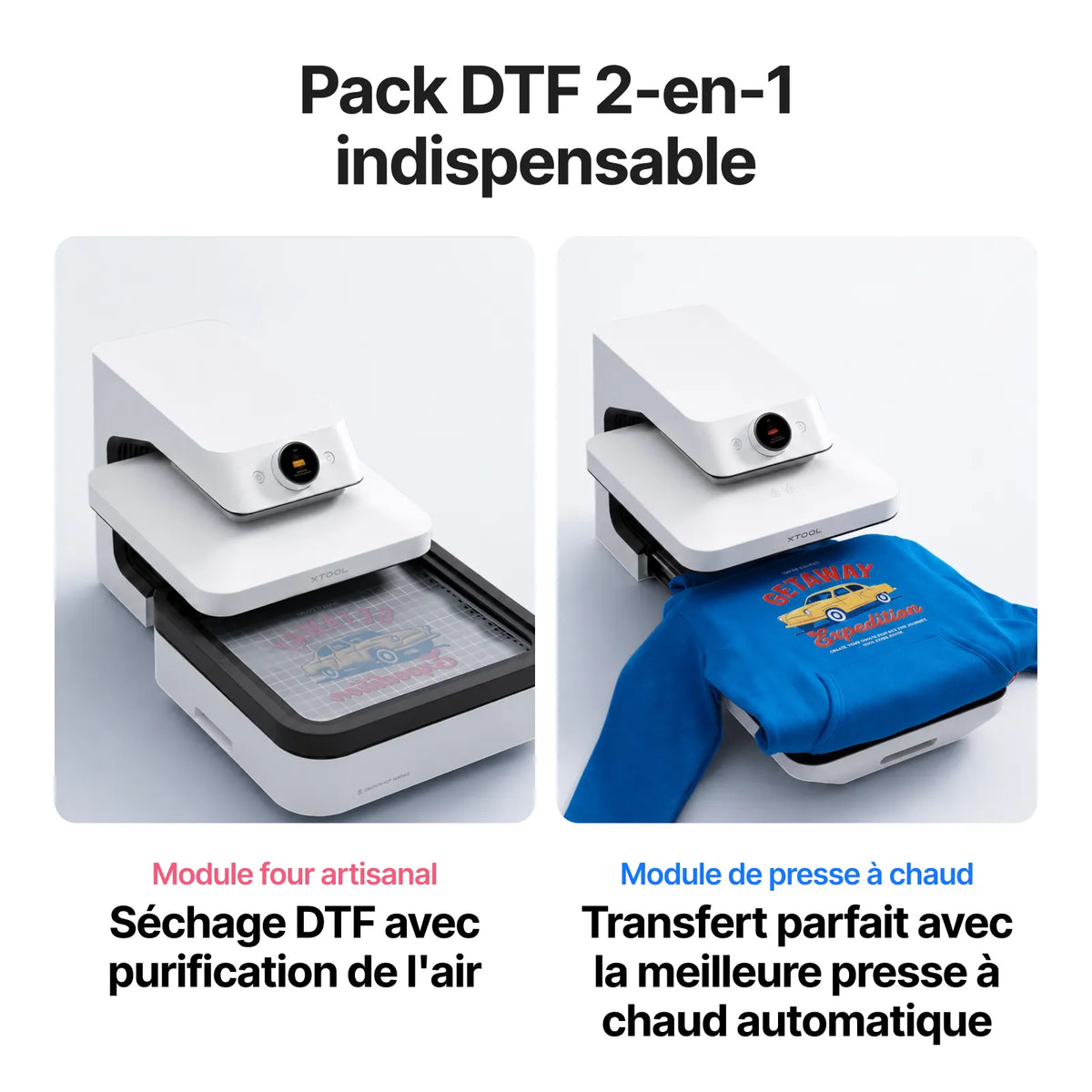 xTool - WonderPress - Presse à Chaud + Module Thermoformage 3D (Heat Press + 3D Form Module)