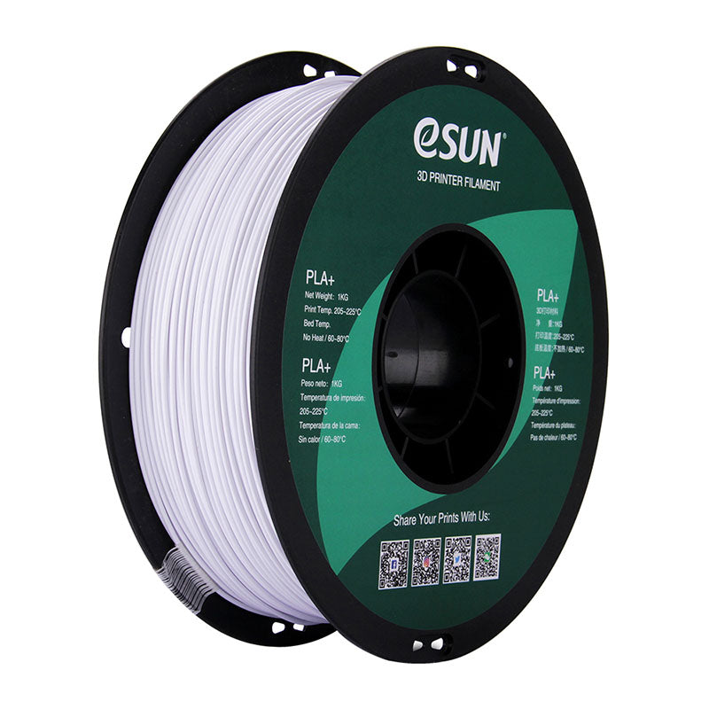 eSun - PLA+ - Blanc Froid (Cold White) - 1,75 mm - 1 kg