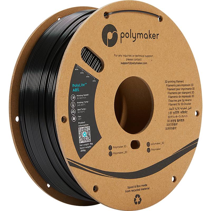 POLYMAKER  polylite abs noir black atome3d