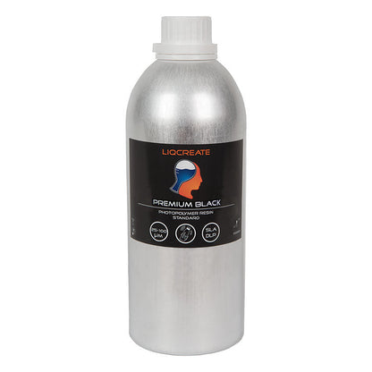 Liqcreate - Premium  Black (noir) -  1kg, resines UV, LIQCREATE