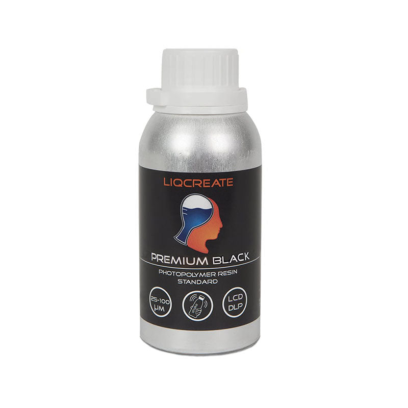 Liqcreate - Premium  Black (Noir) -  250g, resines UV, LIQCREATE