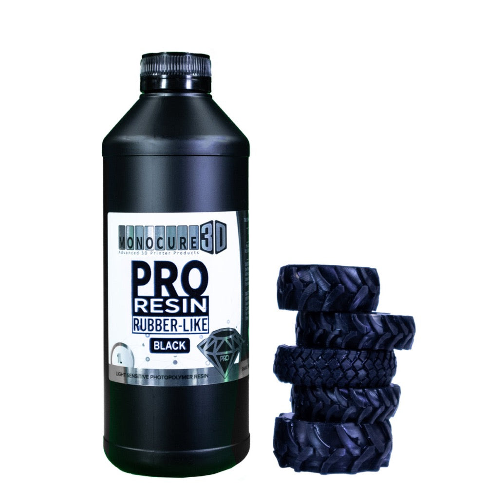 Monocure3D - Pro Rubber-like - Noir (Black) - 1 L