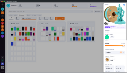 Tiger Studio Manager — l'éditeur de racks en glisser-déposer