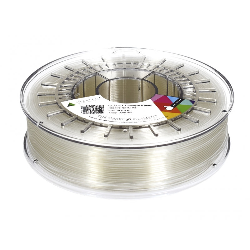 SMART MATERIALS - SMARTFIL Glace - Couleur Naturelle (Natural) - 1,75mm - 750 g, Filament, SMART MATERIALS