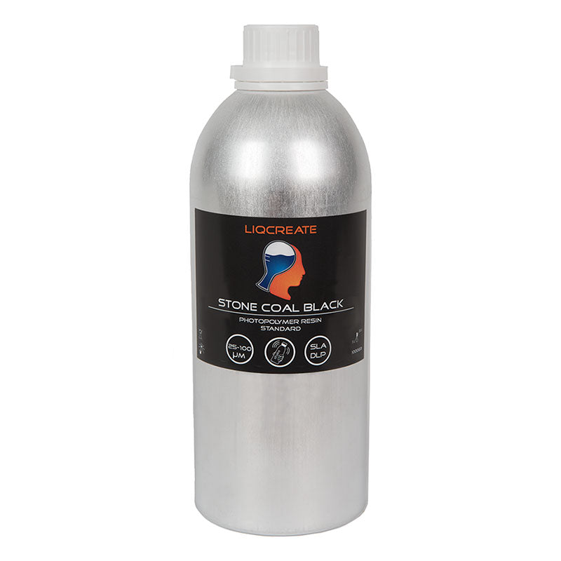 Liqcreate - Stone Coal Black (Noir) - 1kg, resines UV, LIQCREATE