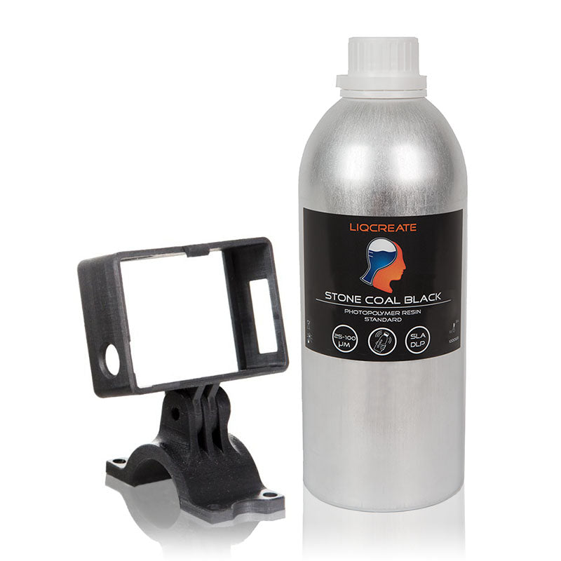 Liqcreate - Stone Coal Black (Noir) - 1kg, resines UV, LIQCREATE