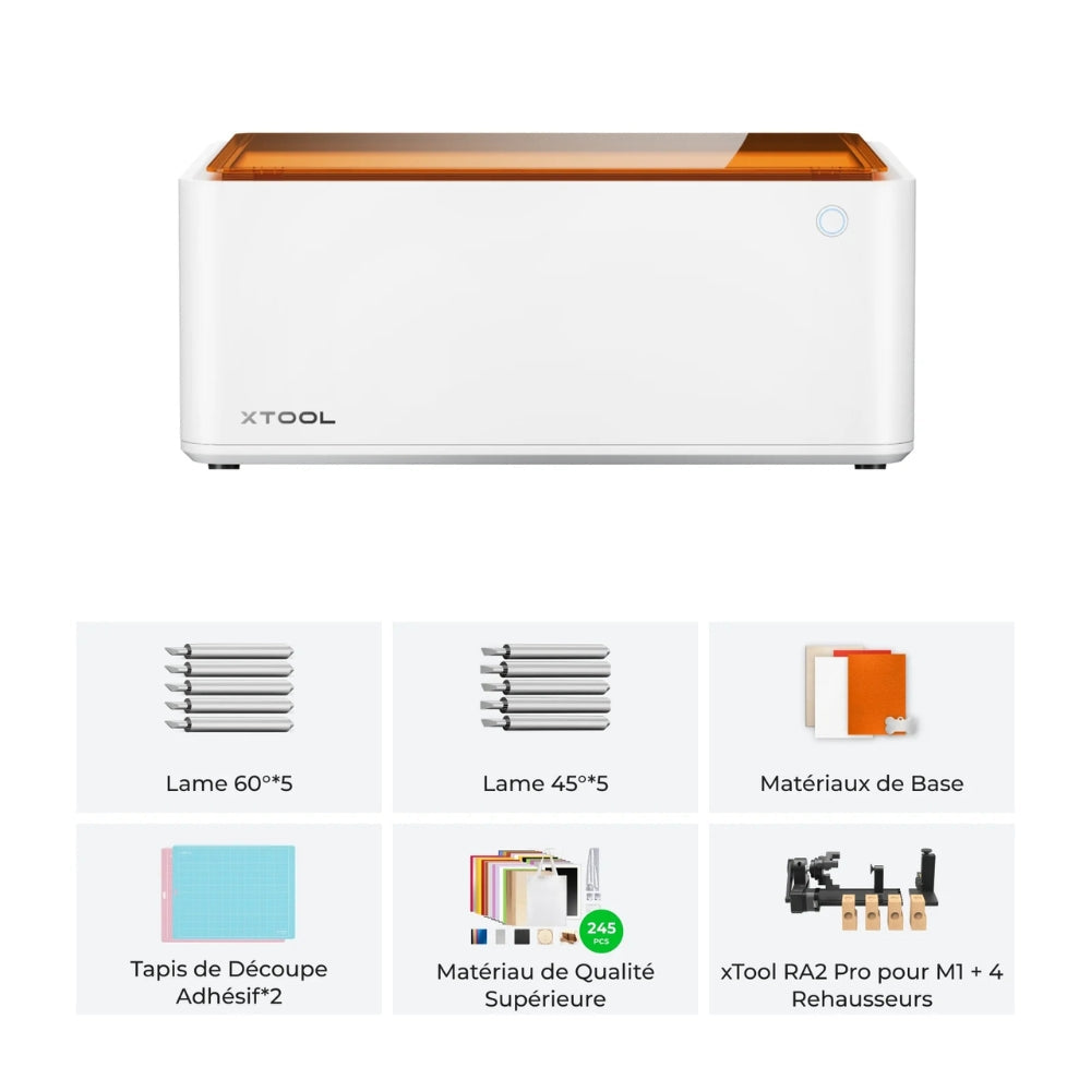 xTool - M1 10W - Kit de Luxe avec RA2 Pro