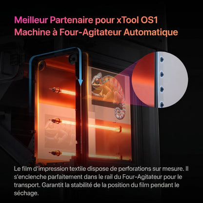 xTool - Rouleau de film pour Apparel Printer - Argent (Silver) - 0,39 x 30 m